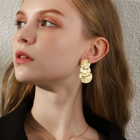 Pairs Clip On Drop Earrings Set Leaf Round Trapezoid Square Rectangle Geometric Clipon Earrings-Non Piercing Dangle Earrings Pairs Clip On Drop Earrings Set Leaf Round Trapezoid Square Rectangle Geometric Clipon Earrings-Non Piercing Dangle Earrings